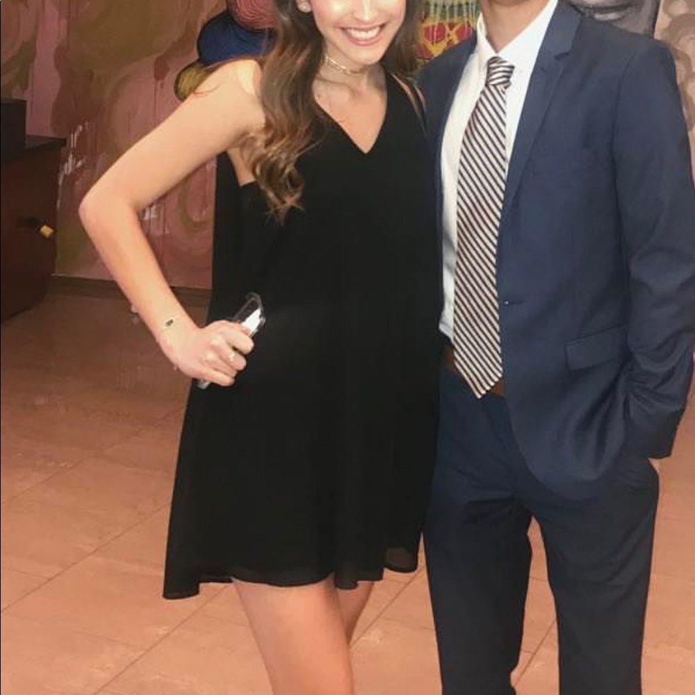 Black mini dress